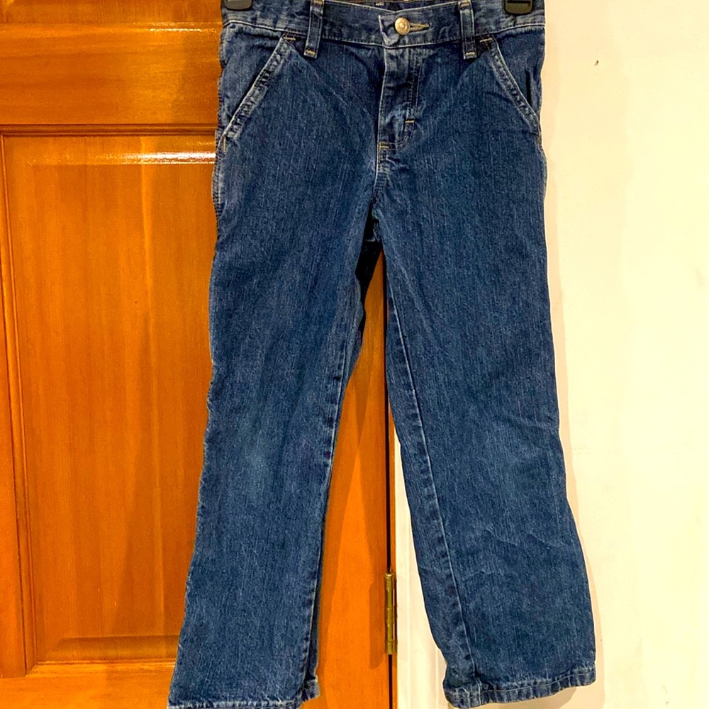 EUC! Vintage boys size 8, Wrangler regular fit dark blue denim jeans!